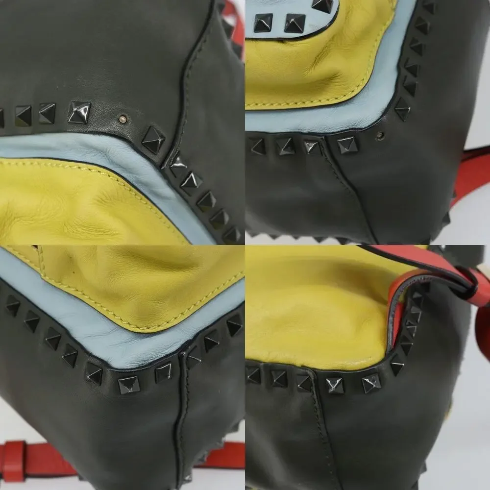 Valentino Leather Backpack Light Blue